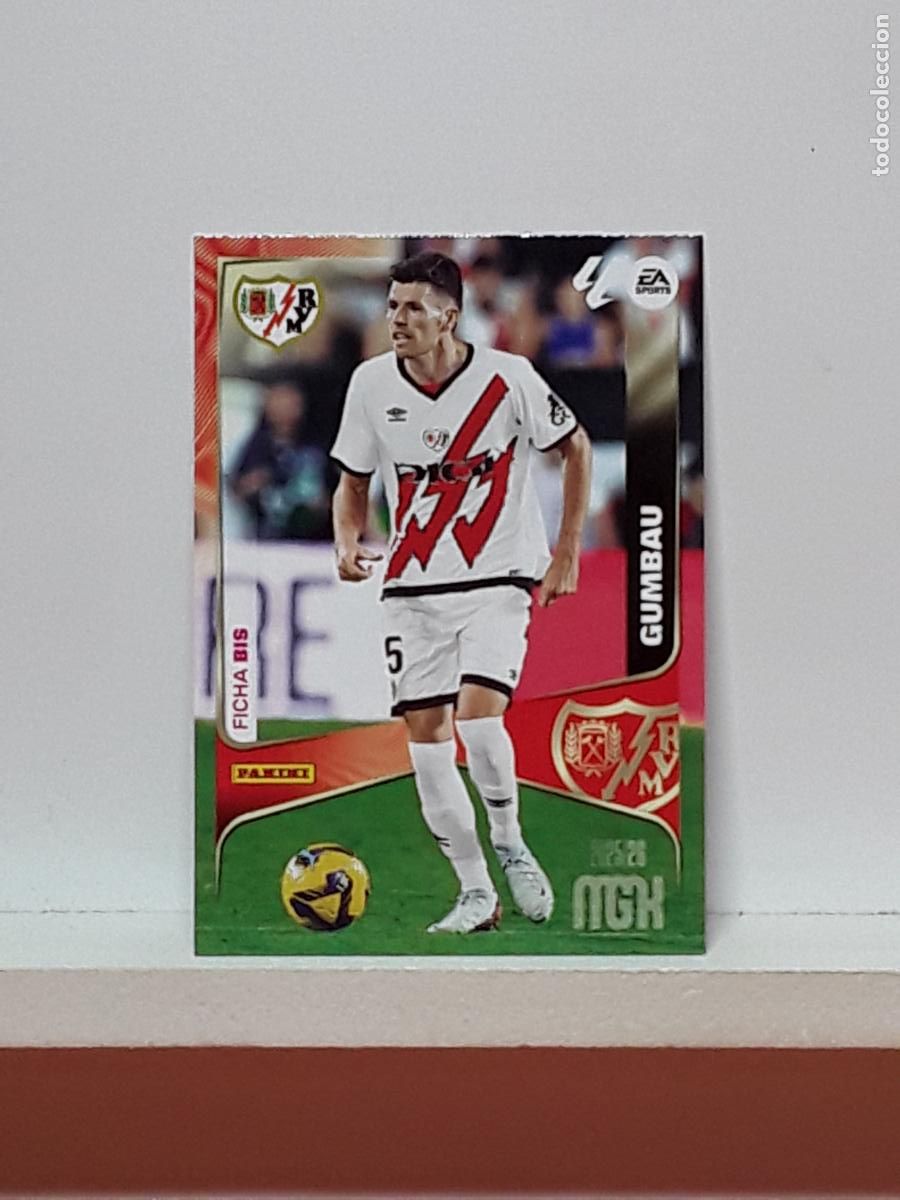 Cromos de F&uacute;tbol: MEGACRACKS 2025 2026 MGK 25 26 ALBUM PANINI LIGA N 298BIS 298 BIS RAYO VALLECANO SEGUNDA GUMBAU