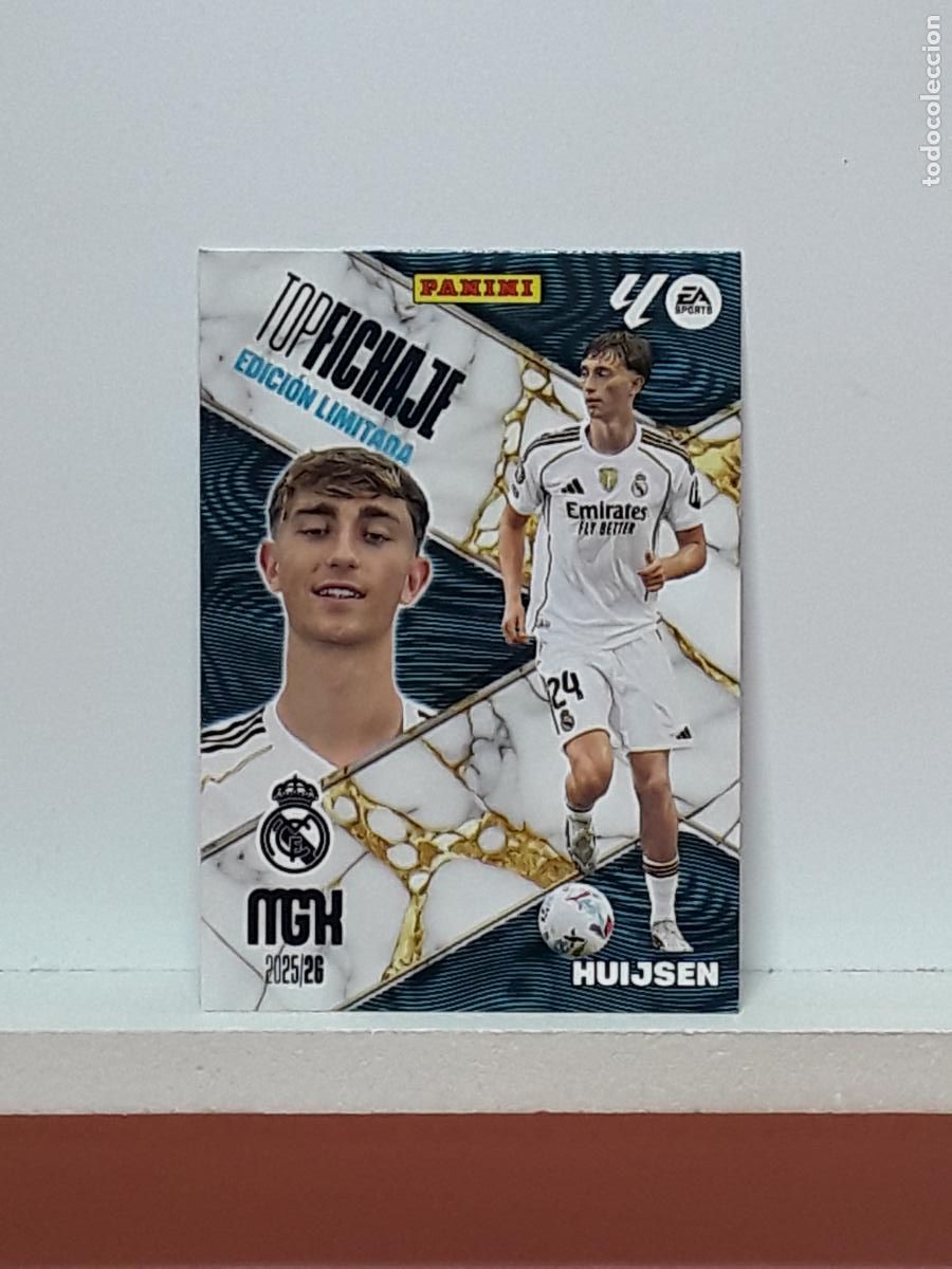 Cromos de F&uacute;tbol: MEGACRACKS 2025 2026 MGK 25 26 ALBUM PANINI LIGA N REAL MADRID LIMITADA FICHAJE HUIJSEN