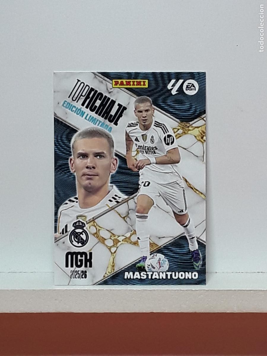 Cromos de F&uacute;tbol: MEGACRACKS 2025 2026 MGK 25 26 ALBUM PANINI LIGA N REAL MADRID LIMITADA FICHAJE FRANCO MASTANTUONO