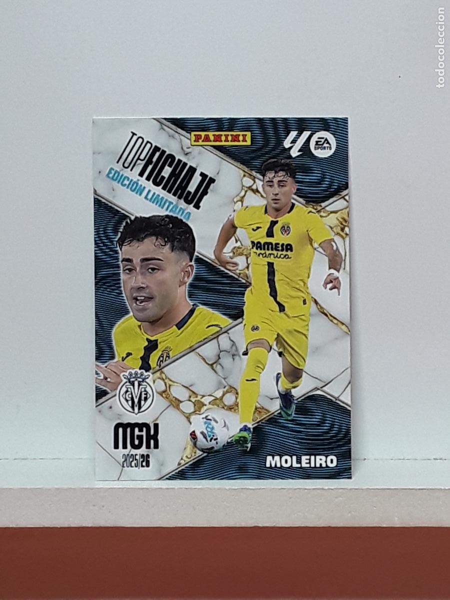 Cromos de F&uacute;tbol: MEGACRACKS 2025 2026 MGK 25 26 ALBUM PANINI LIGA N VILLARREAL LIMITADA FICHAJE MOLEIRO