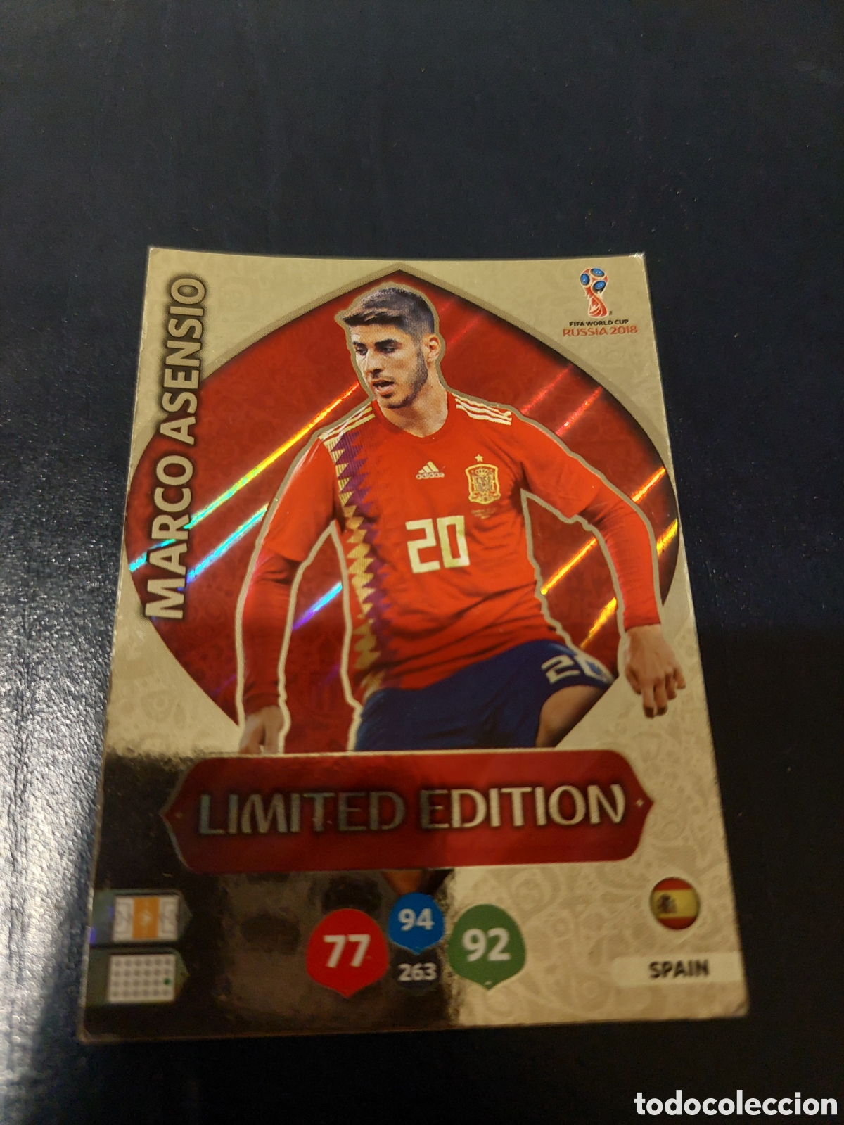 Cartes &agrave; collectionner de Football: WC Russia 2018 Adrenalyn XL #263 Marco Asensio ESPANA Limited Edition