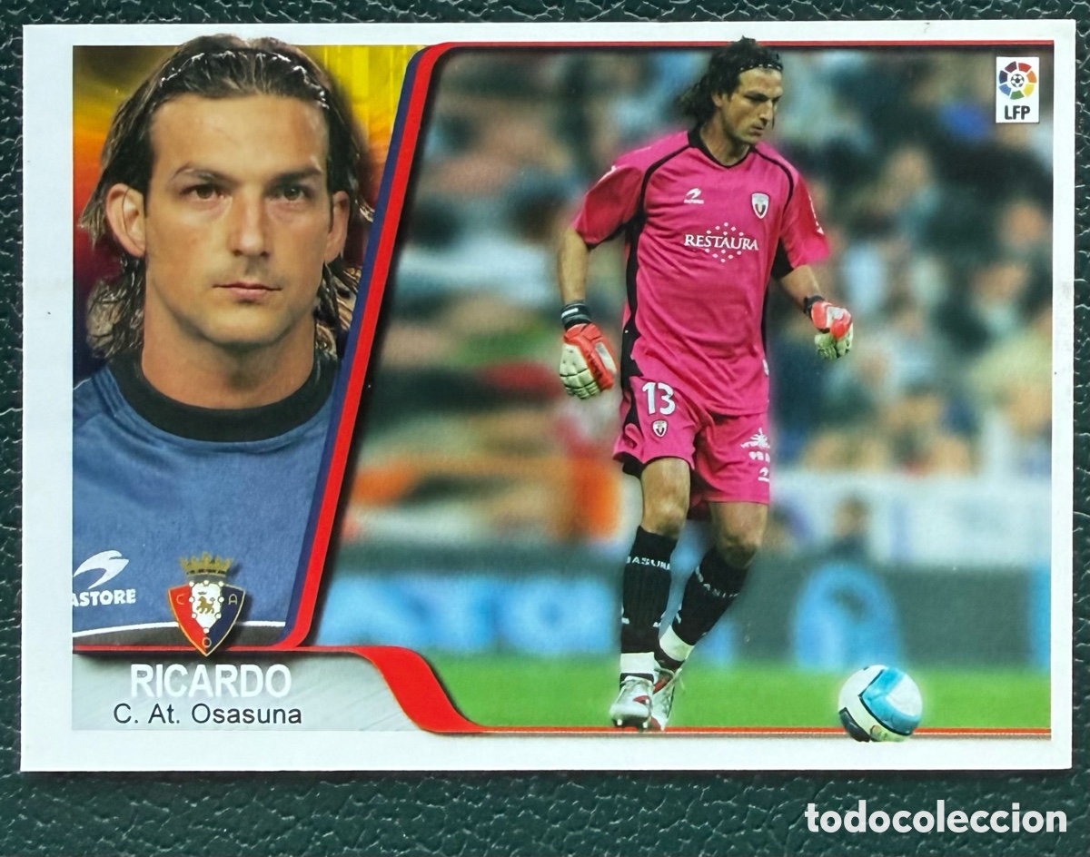 Football Stickers: 237 RICARDO OSASUNA EDICIONES ESTADIO 2007 2008 07 08
