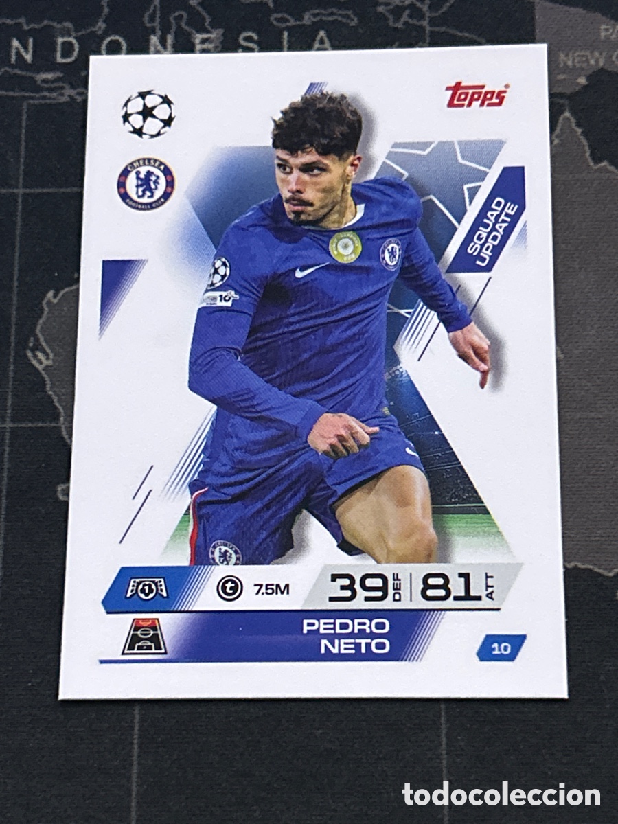 Cromos de F&uacute;tbol: 10 PEDRO NETO (CHELSEA) SQUAD UPDATE TOPPS MATCH ATTAX EXTRA CHAMPIONS LEAGUE 2025 2026 25 26