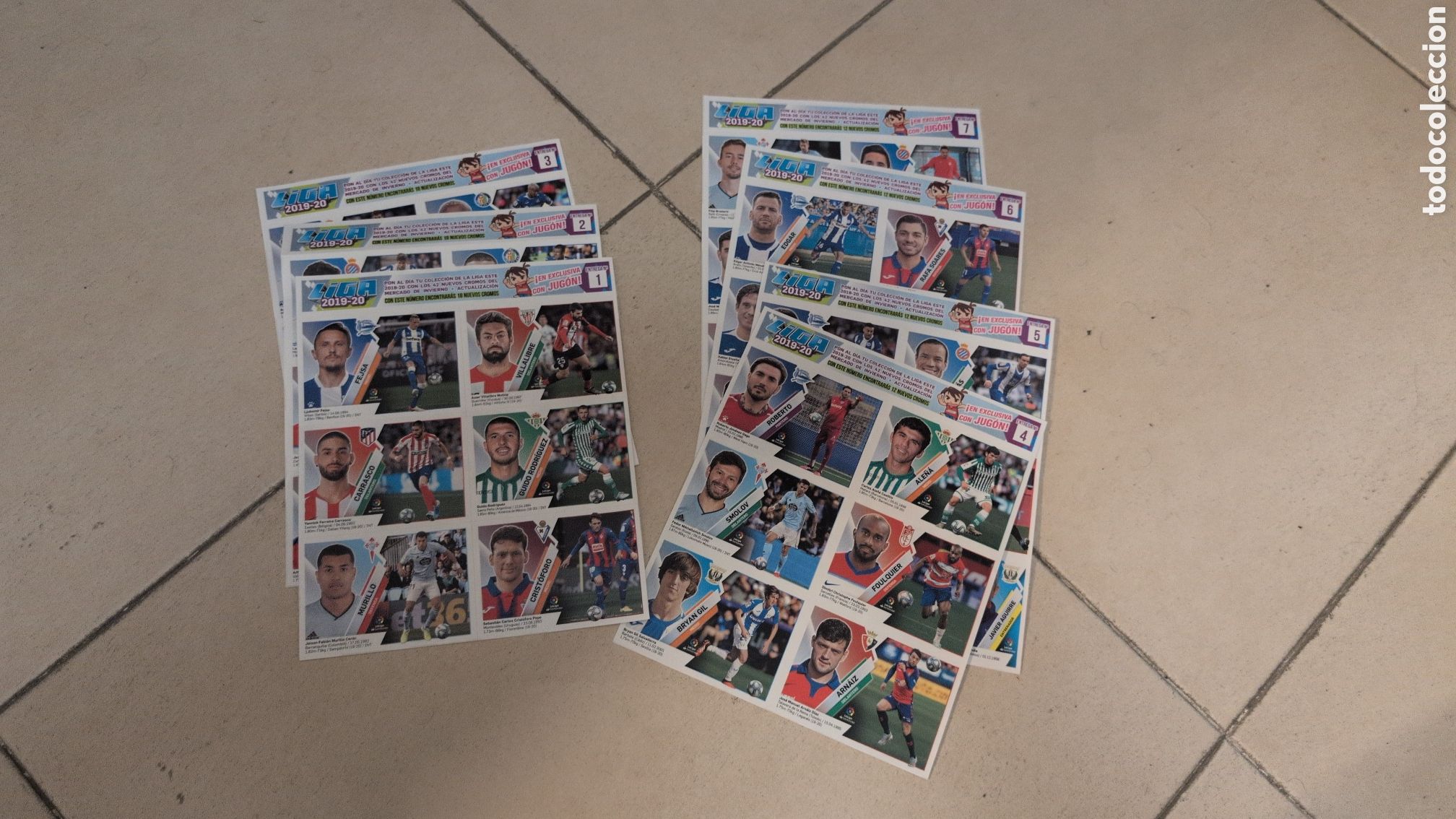 Cromos de F&uacute;tbol: MERCADO INVIERNO AMPLIACI&Oacute;N COMPLETO LIGA ESTE 2023/24 23 24 BUEN ESTADO SIN HOJAS