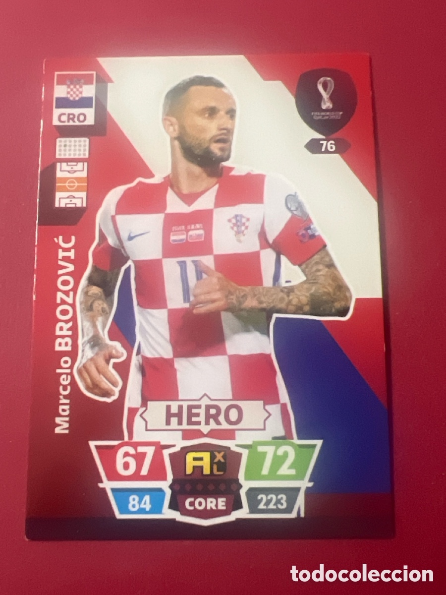 Cromos de F&uacute;tbol: C1335. 76 Marcelo Brozovic, Croacia, Hero, Panini Adrenalyn XL Mundial World Cup Catar Qatar 2022
