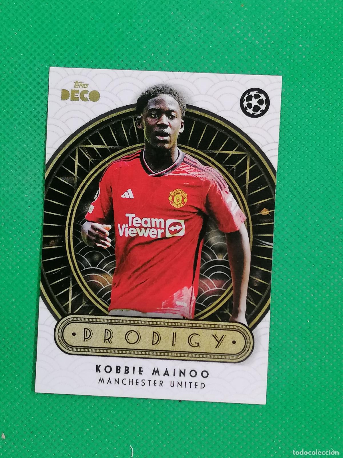 Cromos de F&uacute;tbol: KOBBIE MAINOO MANCHESTER UNITED PRODIGY ⚽ TOPPS DECO UCC 2023 2024 23 24 ⚽
