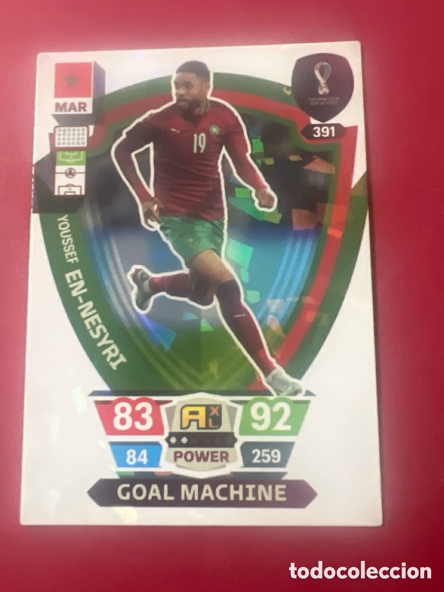 Cromos de F&uacute;tbol: C1357. 391 En Nesyri - Marruecos - Goal Machine - Adrenalyn XL Qatar 2022 - Panini