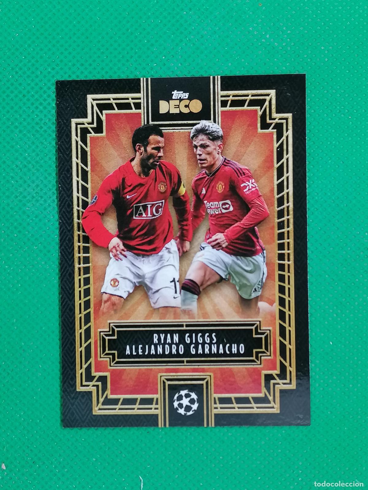 Cromos de F&uacute;tbol: RYAN GIGGS ALEJANDRO GARNACHO MANCHESTER UNITED ⚽ TOPPS DECO UCC 2023 2024 23 24 ⚽
