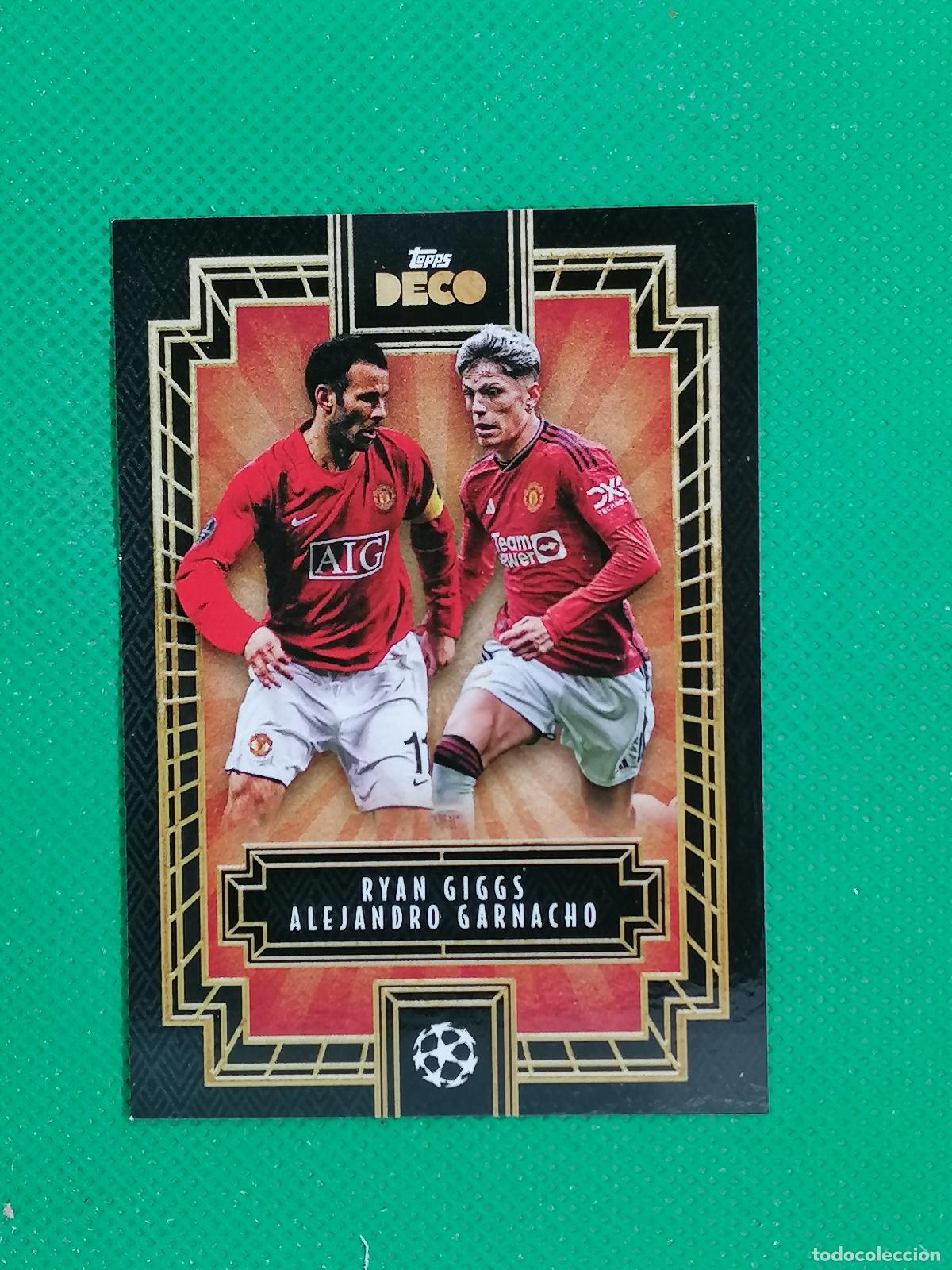Cromos de F&uacute;tbol: RYAN GIGGS ALEJANDRO GARNACHO MANCHESTER UNITED ⚽ TOPPS DECO UCC 2023 2024 23 24 ⚽