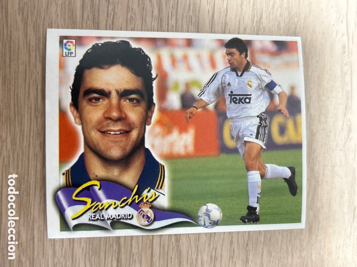 Cromos de F&uacute;tbol: SANCHIS REAL MADRID LIGA ESTE 2000 2001 00 01 SIN PEGAR NUNCA PEGADO