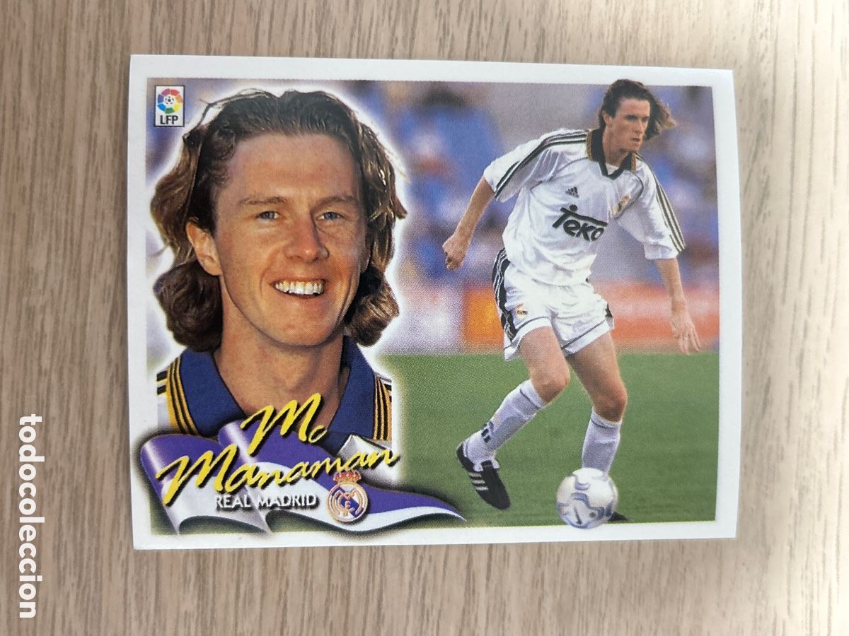 Cromos de F&uacute;tbol: McMANAMAN REAL MADRID LIGA ESTE 2000 2001 00 01 NUNCA PEGADO SIN PEGAR