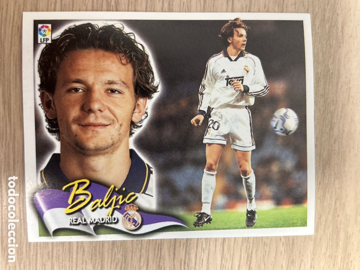 Cromos de F&uacute;tbol: BALJIC REAL MADRID BAJA LIGA ESTE 2000 2001 00 01 SIN PEGAR NUNCA PEGADO