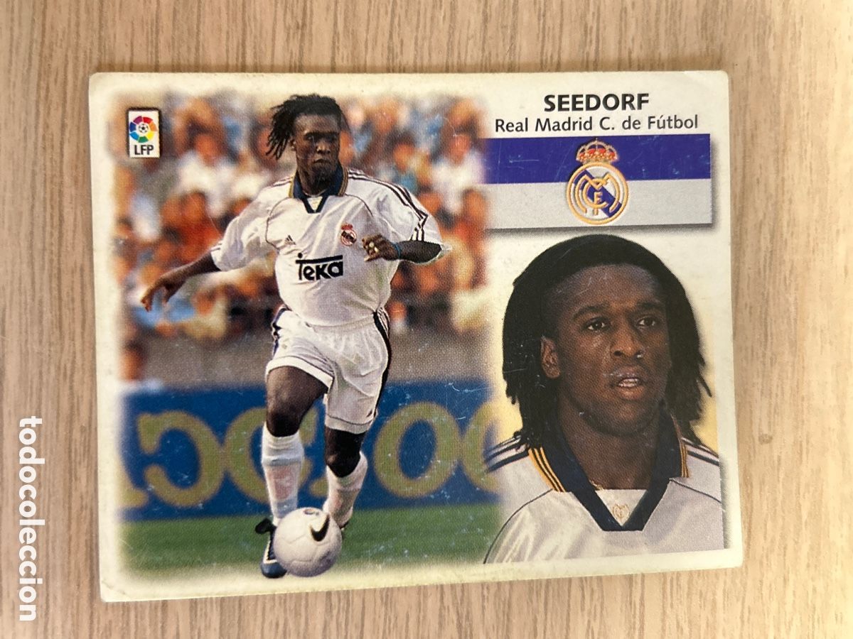 Cromos de F&uacute;tbol: SEEDORF REAL MADRID LIGA ESTE 1999 2000 99 00 NUNCA PEGADO SIN PEGAR