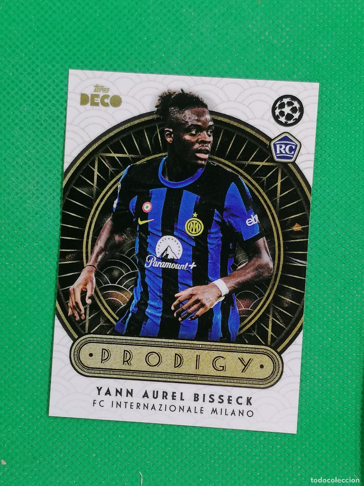 Fu&szlig;ball-Sticker: YAN AUREL BISSECK INTER MILAN ROOKIE PRODIGY ⚽ TOPPS DECO UCC 2023 2024 23 24 ⚽