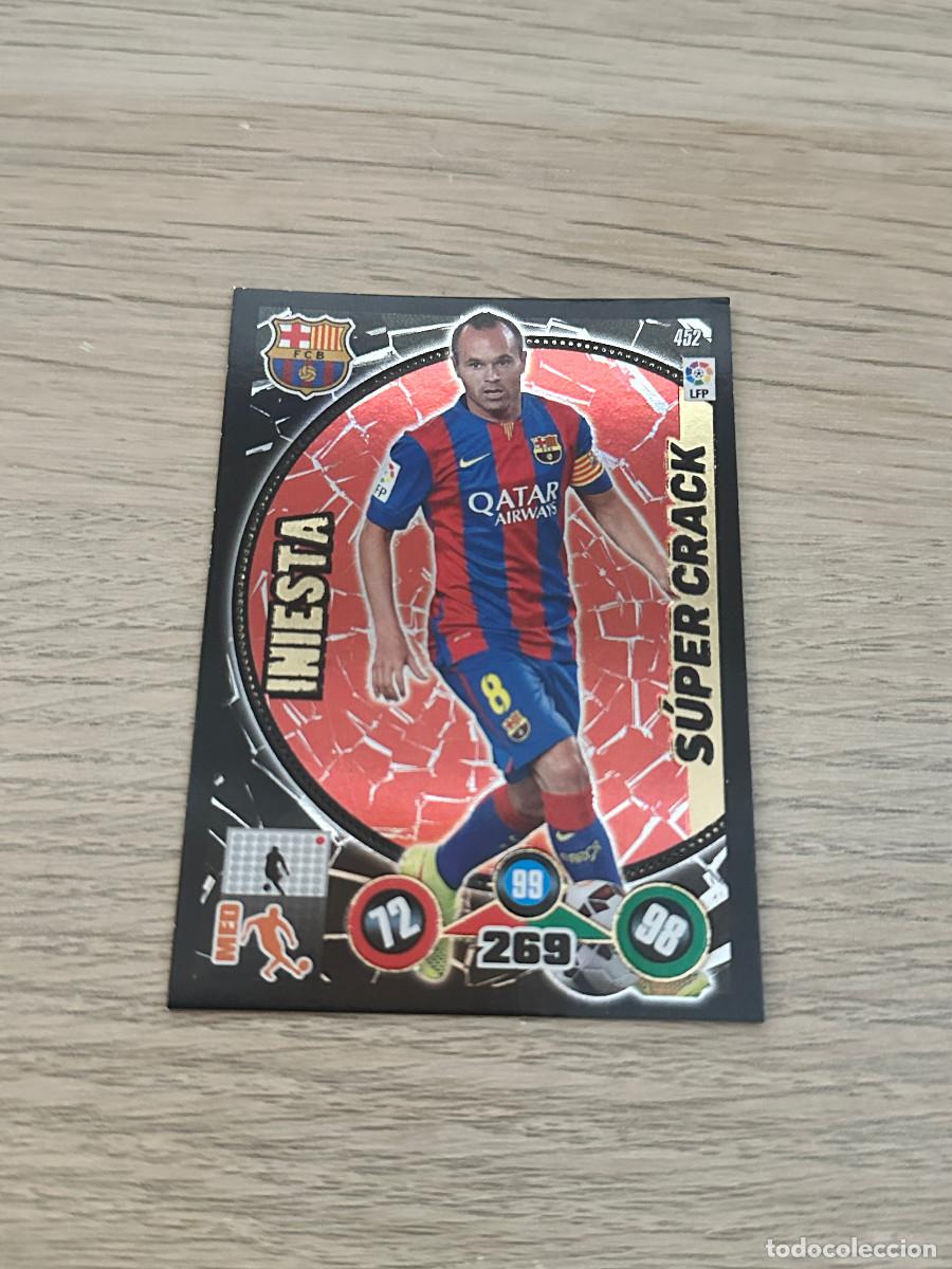 Figurine di Calcio: INIESTA 452 SUPER CRACK FC BARCELONA ADRENALYN XL 2014 2015 PANINI 14 15