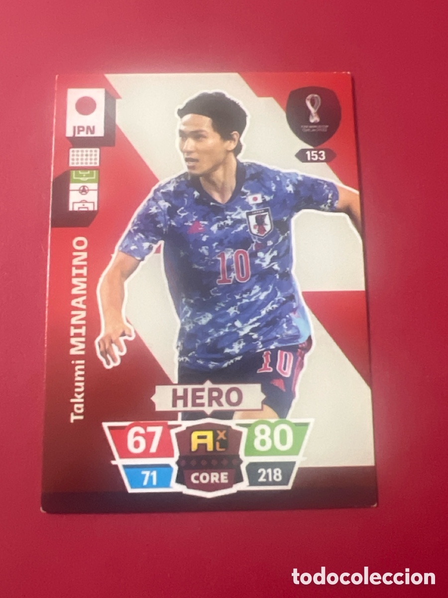 Cromos de F&uacute;tbol: C1388. CROMOS DE ADRENALYN XL PANINI FIFA WORLD DE QATAR DEL A&Ntilde;O 2022 N&ordm; 153 JPN TAKUMI MINAMINO