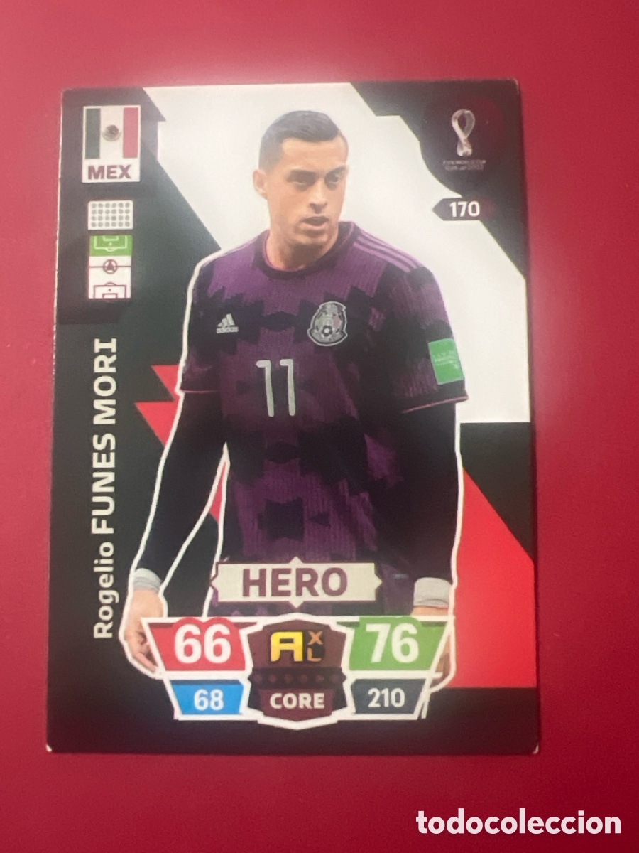 Fu&szlig;ball-Sticker: C1433. 170 Rogelio Funes Mori, M&eacute;xico, Hero, Panini Adrenalyn XL Mundial World Cup Catar Qatar 2022
