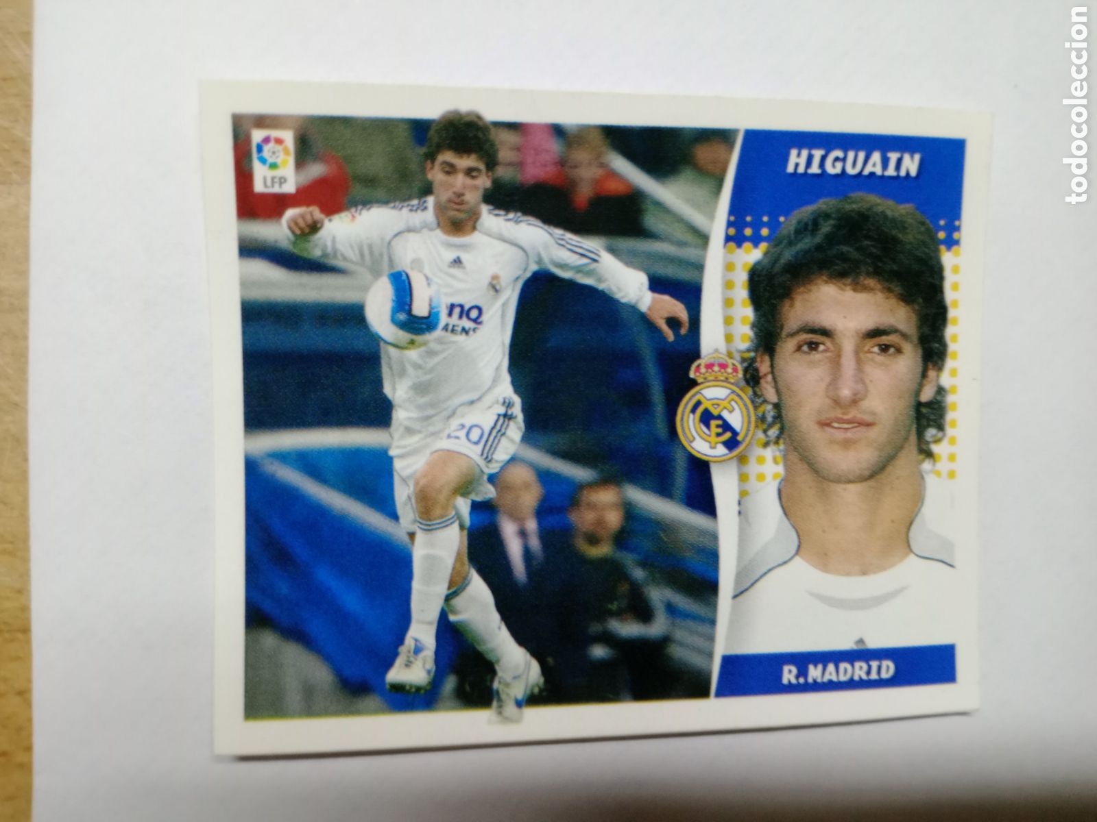 Cromos de F&uacute;tbol: 2006 2007 06 07 ESTE CROMO NUNCA PEGADO EN BUEN ESTADO REAL MADRID HIGUAIN