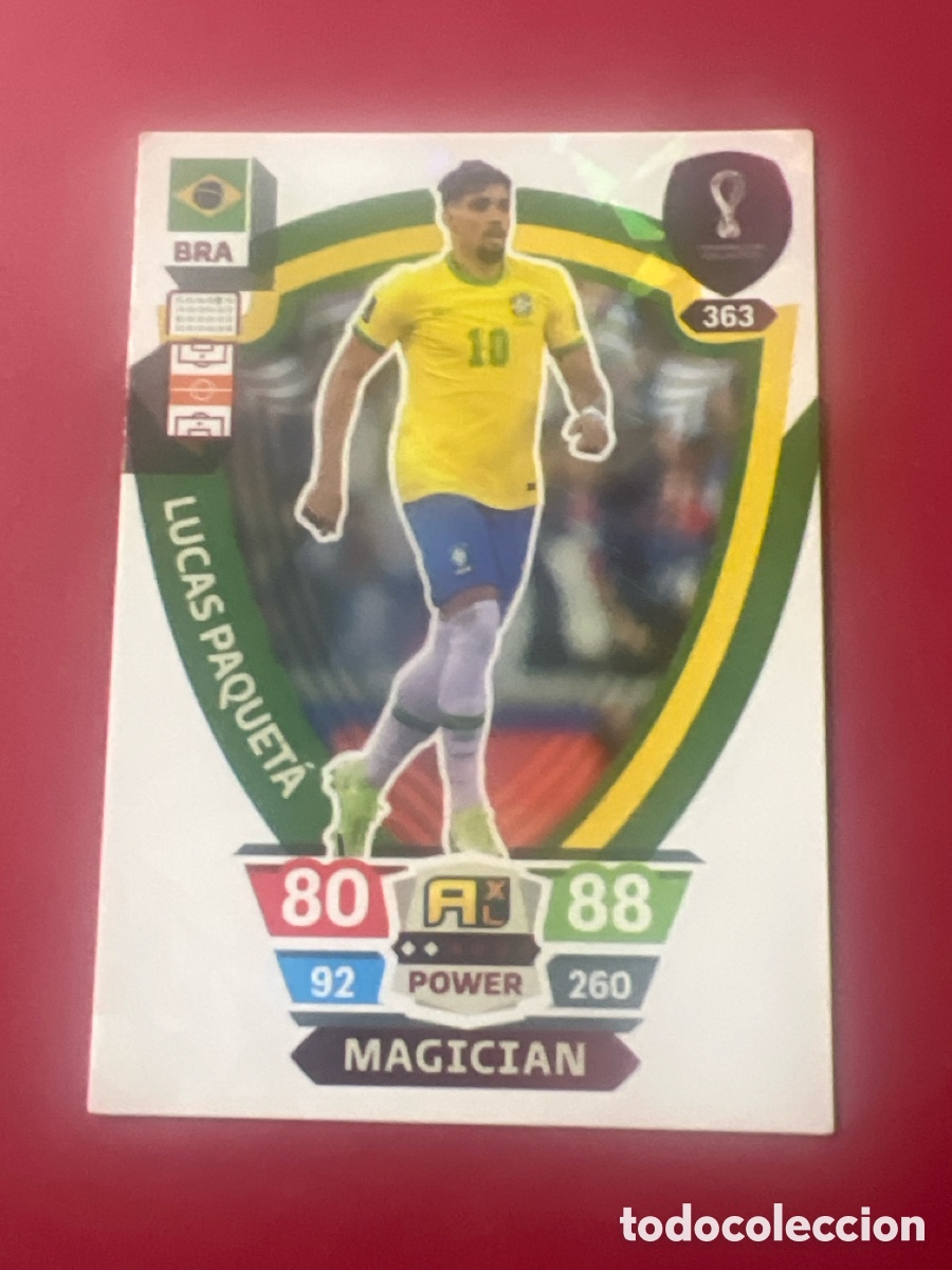 Cromos de Futebol: C1453. 363 LUCAS PAQUETA BRASIL MAGICIAN ADRENALYN XL MUNDIAL WORLD CUP QATAR 2022 PANINI 22