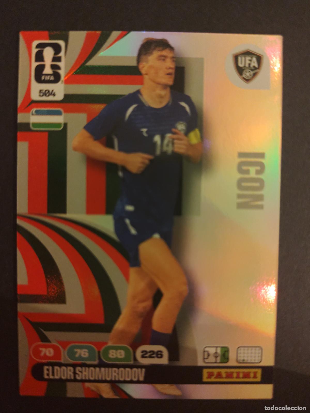 Cromos de F&uacute;tbol: 504 ELDOR SHOMURODOV ICON UZBEKIST&Aacute;N ADRENALYN MUNDIAL FIFA WORLD CUP 2026 PANINI