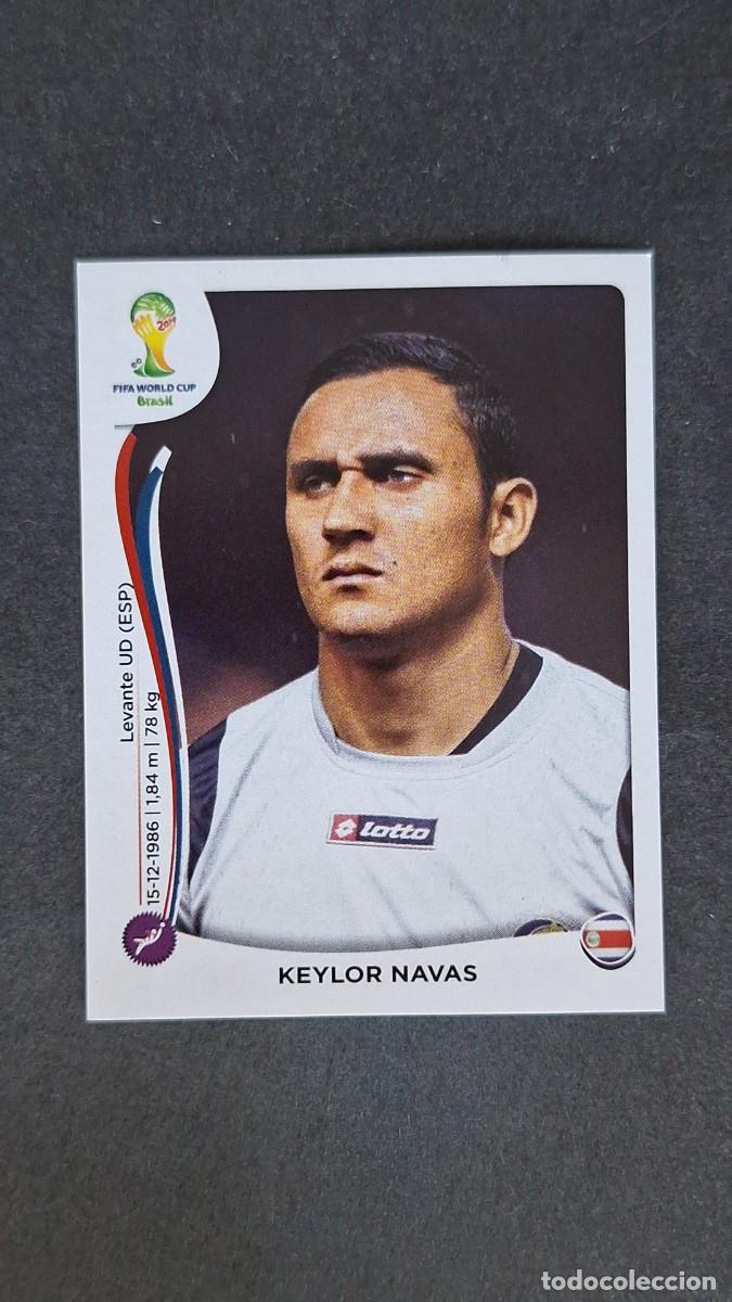 Cromos de F&uacute;tbol: L1 KEYLOR NAVAS SELECCION COSTA RICA 281 MUNDIAL BRASIL 2014 PANINI NUNCA PEGADO SIN PEGAR