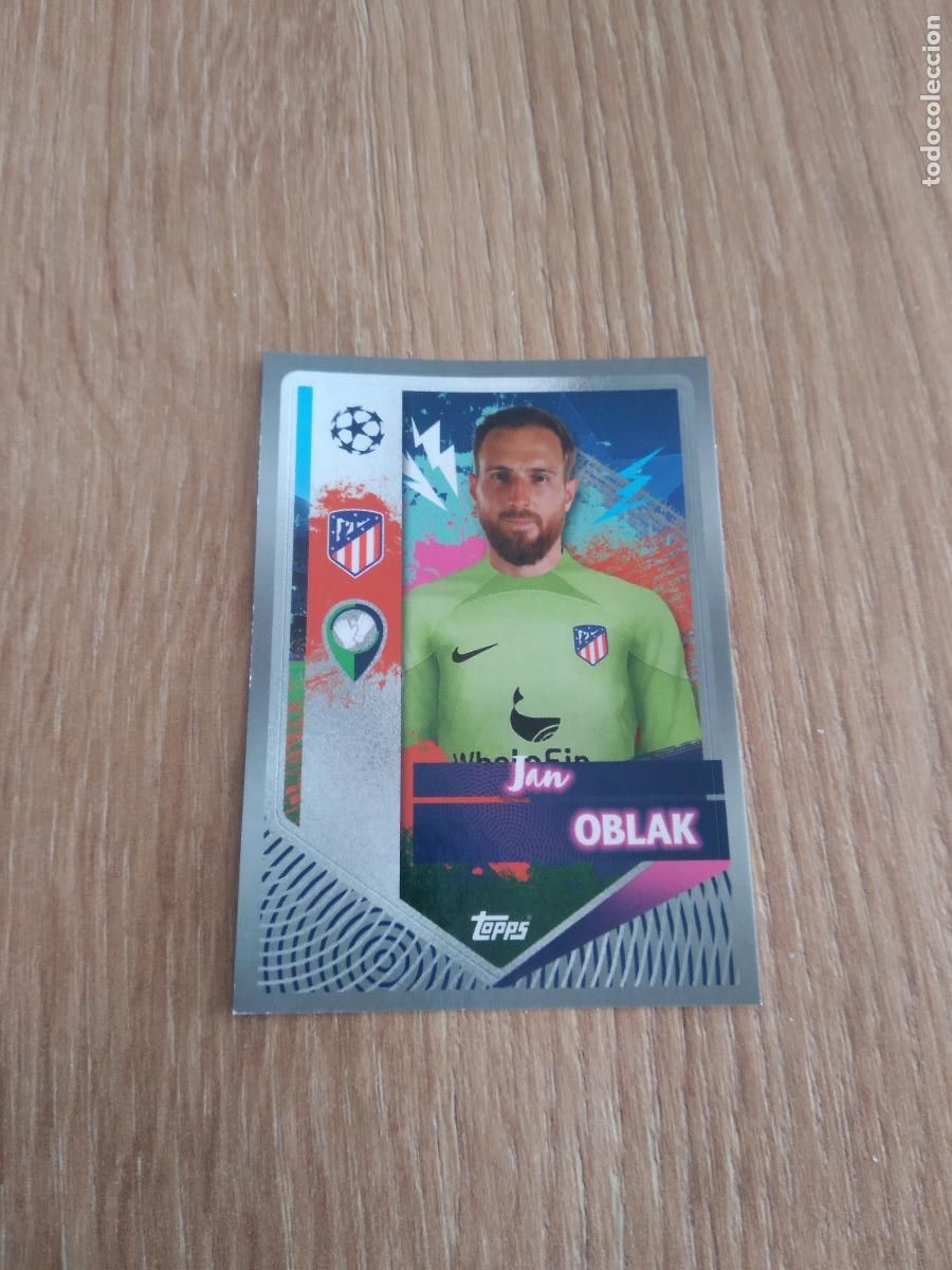 Football Stickers: 63 OBLAK ATLETICO DE MADRID CROMO FUTBOL UEFA CHAMPIONS LEAGUE 2022-2023 TOPPS 22-23