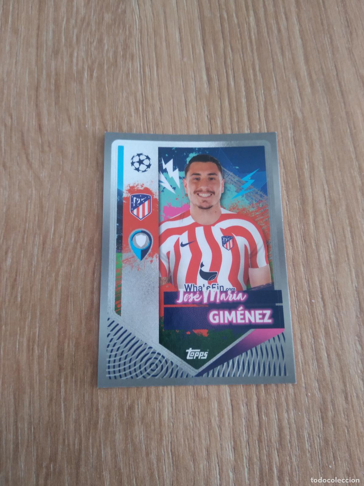 Football Stickers: 67 JOSE MARIA GIMENEZ ATLETICO DE MADRID CROMO FUTBOL UEFA CHAMPIONS LEAGUE 2022-2023 TOPPS 22-23