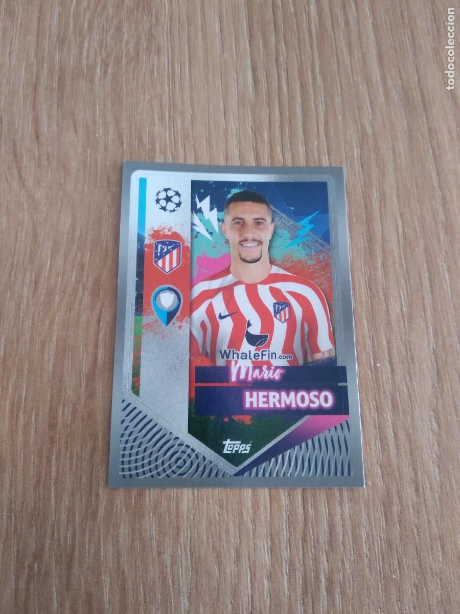 Football Stickers: 68 MARIO HERMOSO ATLETICO DE MADRID CROMO FUTBOL UEFA CHAMPIONS LEAGUE 2022-2023 TOPPS 22-23