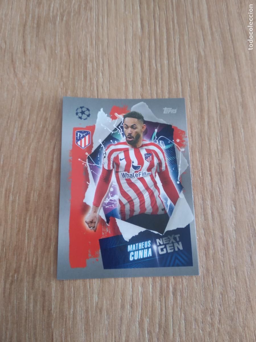 Cromos de F&uacute;tbol: 79 MATHEUS CUNHA ATLETICO DE MADRID CROMO FUTBOL UEFA CHAMPIONS LEAGUE 2022-2023 TOPPS 22-23