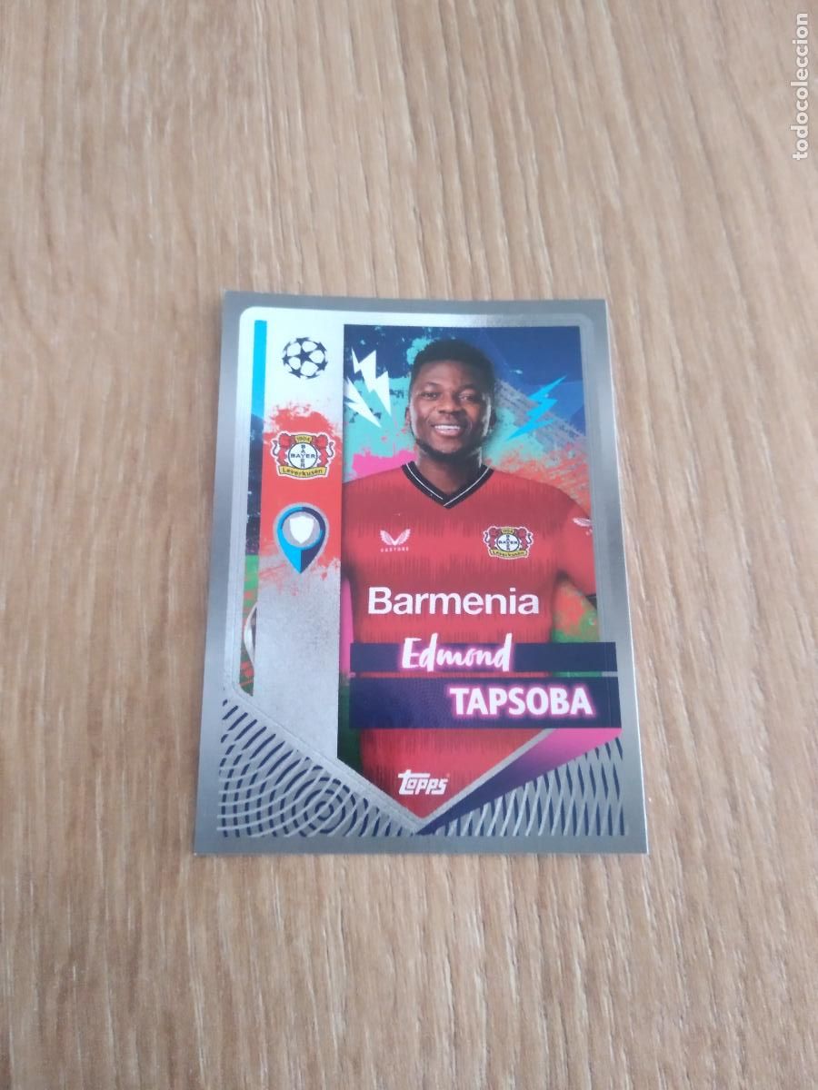 Cromos de F&uacute;tbol: 82 EDMOND TAPSOBA BAYER LEVERKUSEN CROMO FUTBOL UEFA CHAMPIONS LEAGUE 2022-2023 TOPPS 22-23