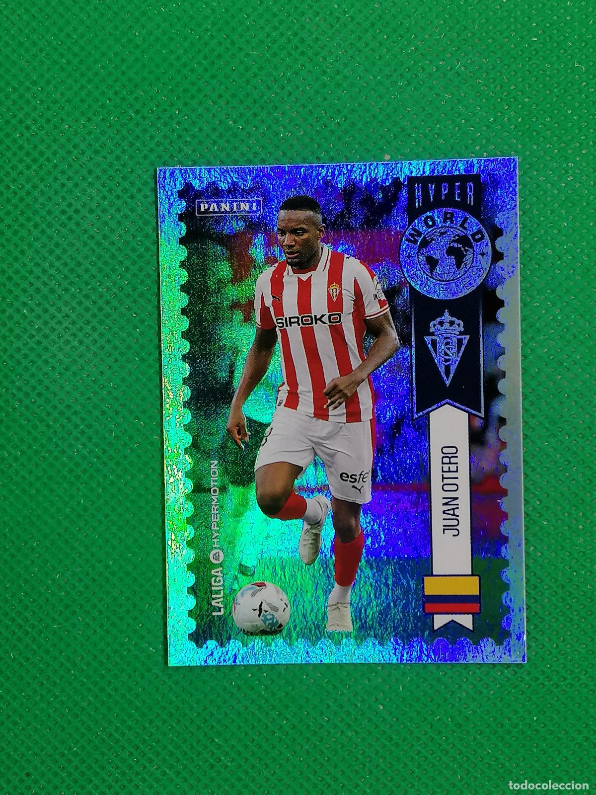 Cromos de F&uacute;tbol: 447 JUAN OTERO SPORTING GIJON HYPER WORLD SERIES ⚽ PANINI LIGA HYPERMOTION 25 26 2025 2026 ⚽