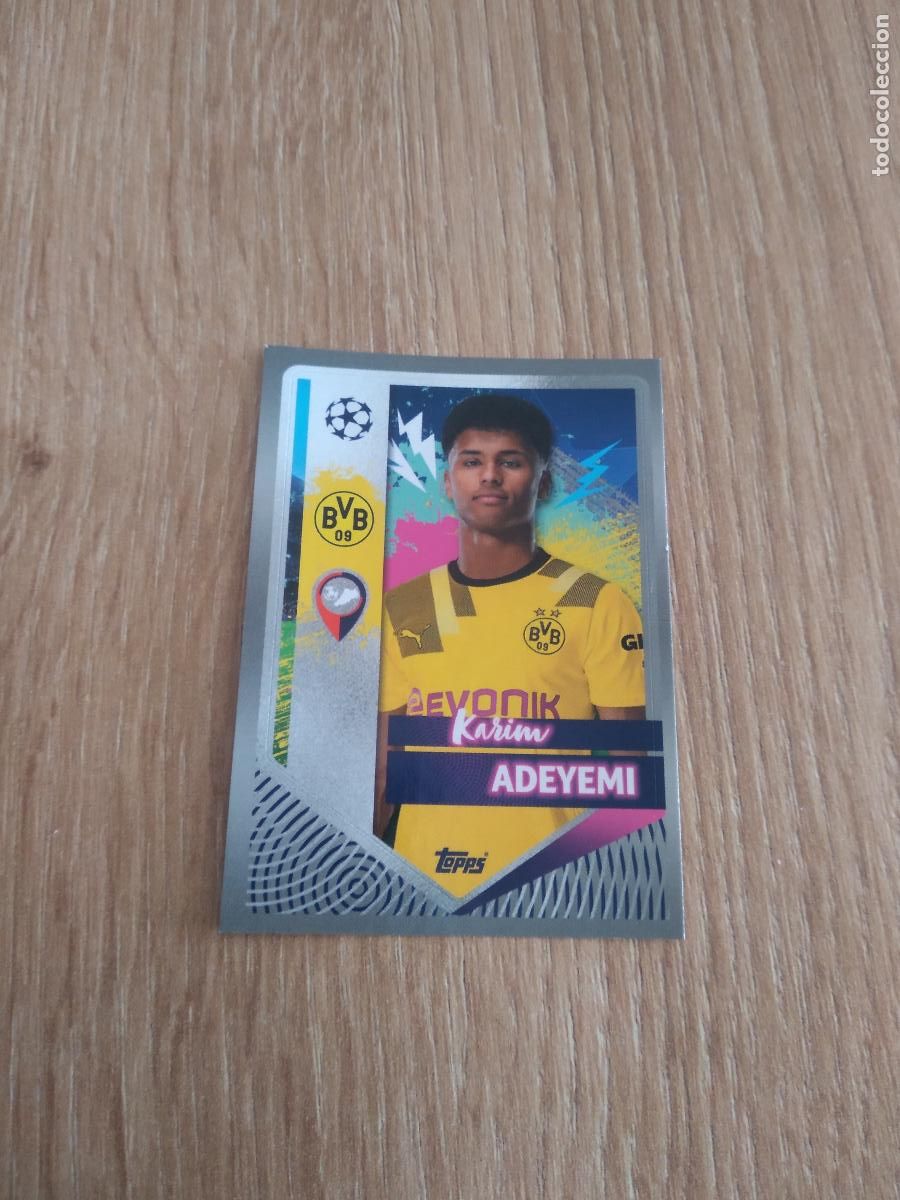 Figurine di Calcio: 114 KARIM ADEYEMI BORUSSIA DORTMUND CROMO FUTBOL UEFA CHAMPIONS LEAGUE 2022-2023 TOPPS 22-23