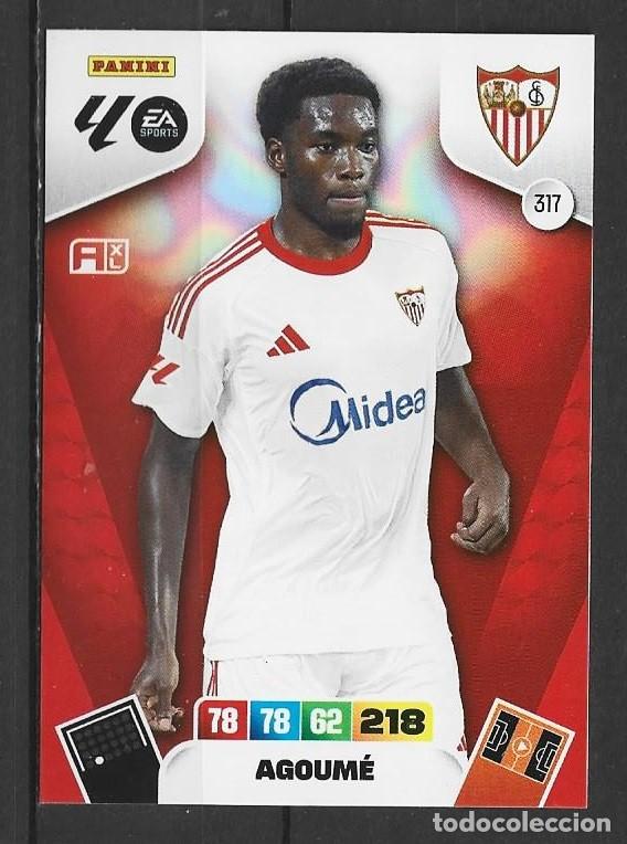 Fu&szlig;ball-Sticker: Adrenanlyn 25/26 - Agoum&eacute; - N&ordm; 317 - Sevilla