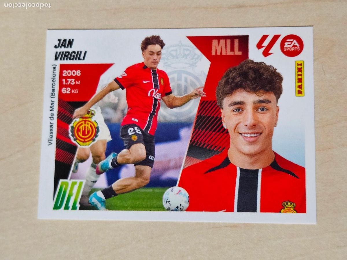 Fu&szlig;ball-Sticker: 49 JAN VIRGILI ( FICHAJE ) - MALLORCA - EDICIONES ESTE 2025-26 - 25/26 (NUEVO)