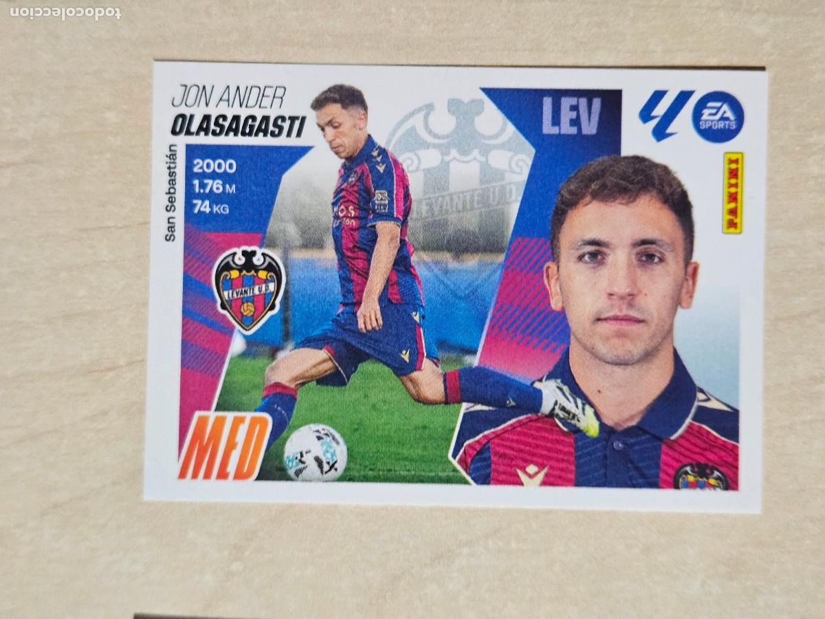 Cromos de F&uacute;tbol: 14 OLASAGASTI - LEVANTE - EDICIONES ESTE 2025-26 - 25/26 (NUEVO)