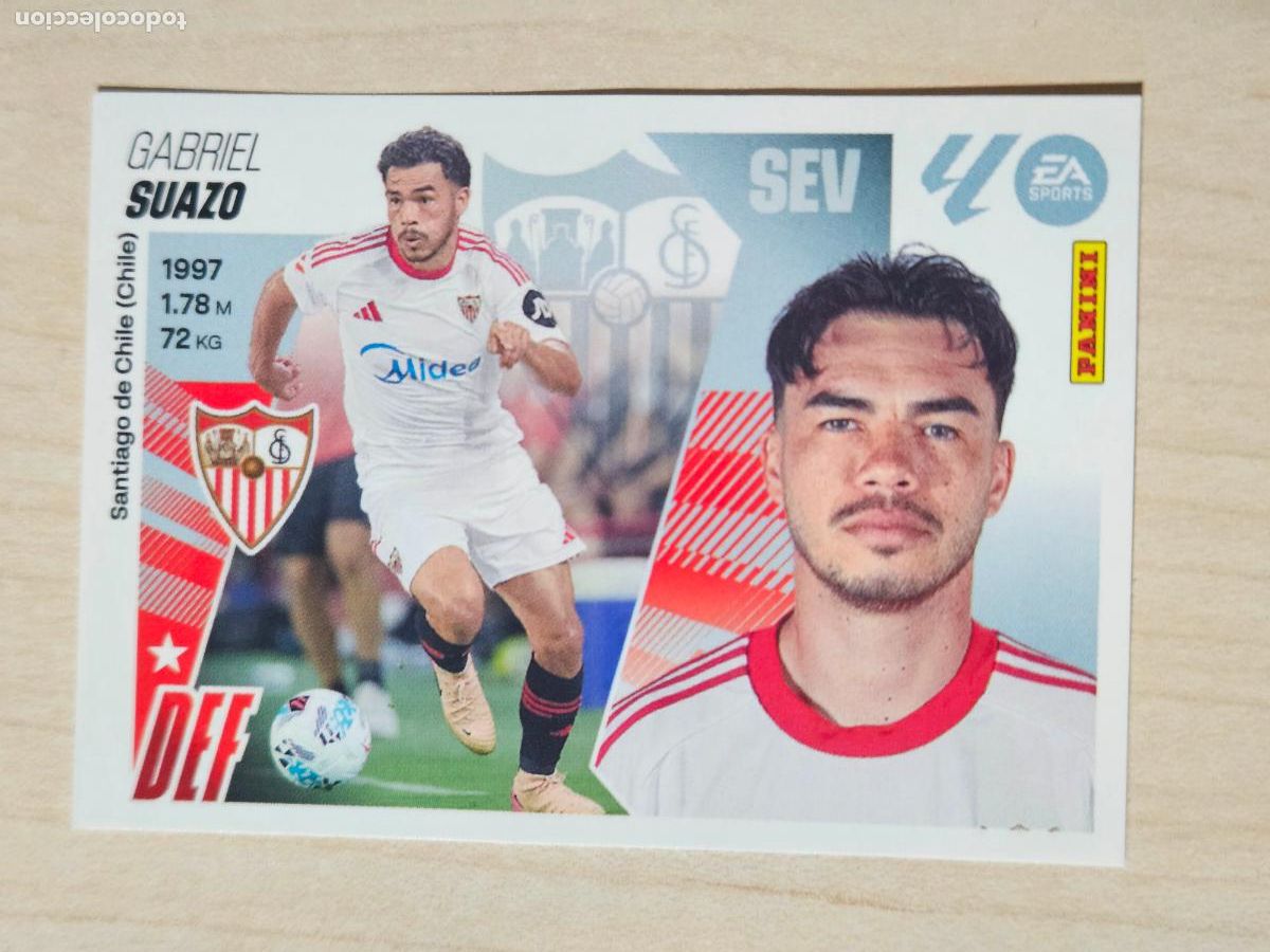 Cromos de F&uacute;tbol: 26 SUAZO ( FICHAJE ) - SEVILLA - EDICIONES ESTE 2025-26 - 25/26 (NUEVO)