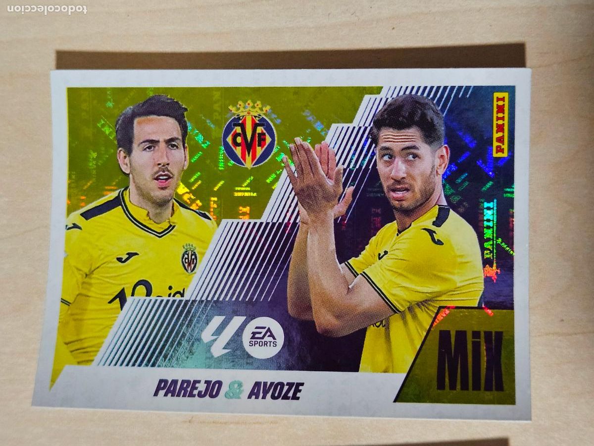 Fu&szlig;ball-Sticker: MIX N&deg; 19 PAREJO / AYOZE - VILLARREAL - EDICIONES ESTE 2025-26 - 25/26 (NUEVO)