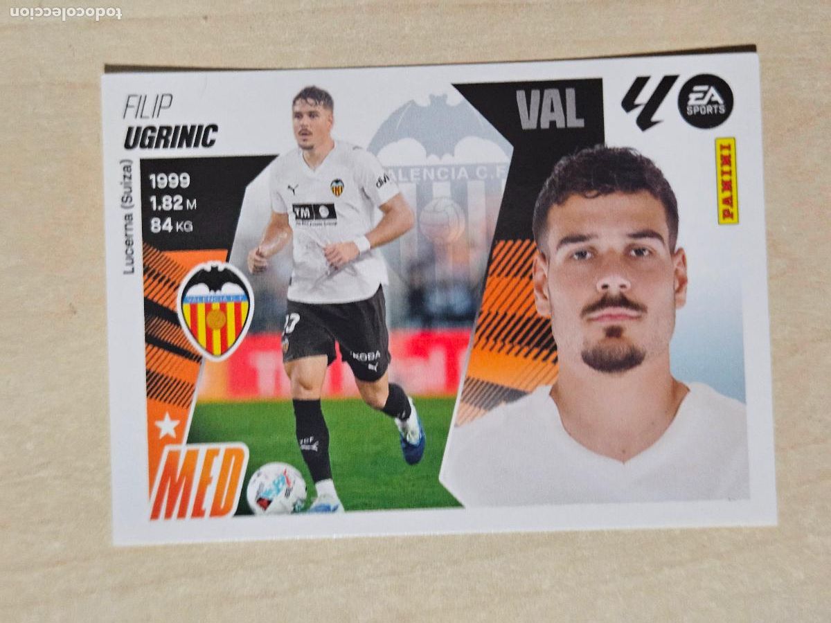 Fu&szlig;ball-Sticker: 37 UGRINIC ( FICHAJE ) - VALENCIA - EDICIONES ESTE 2025-26 - 25/26 (NUEVO)