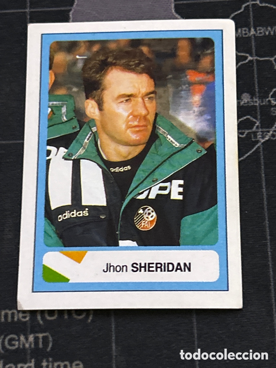 Cromos de F&uacute;tbol: 251 JHON SHERIDAN (IRLANDA) EDICIONES ESTADIO MUNDIAL USA 1994 94 SIN PEGAR