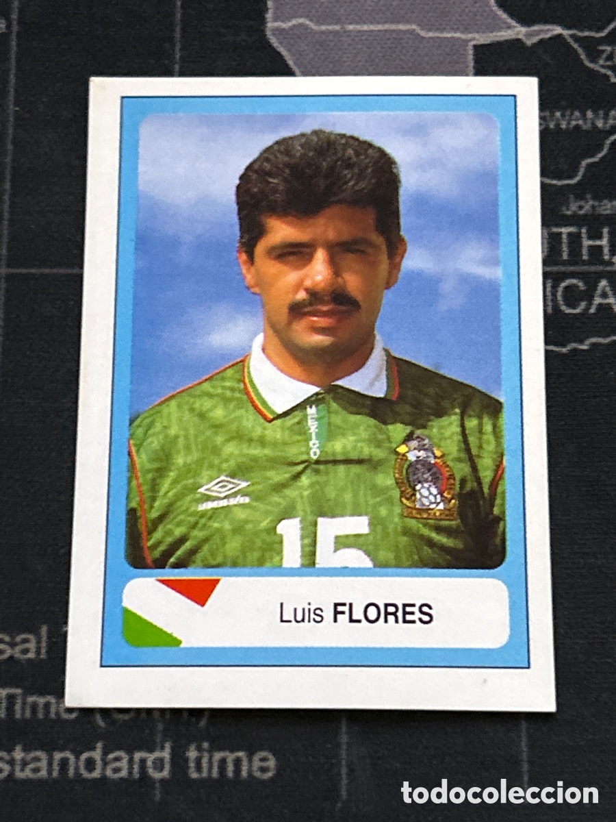 Fu&szlig;ball-Sticker: 306 LUIS FLORES (MEXICO) EDICIONES ESTADIO MUNDIAL USA 1994 94 SIN PEGAR