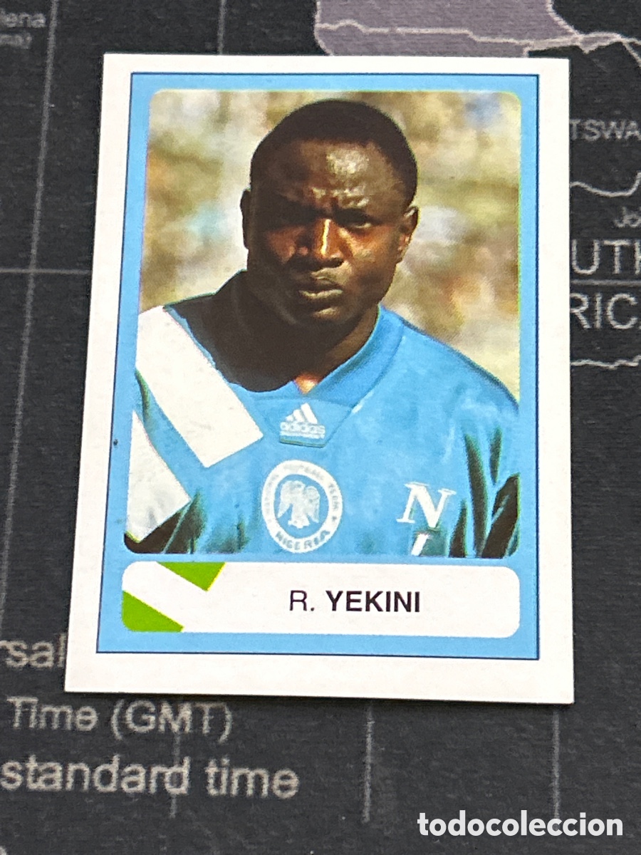 Fu&szlig;ball-Sticker: 332 R. YEKINI (NIGERIA) EDICIONES ESTADIO MUNDIAL USA 1994 94 SIN PEGAR
