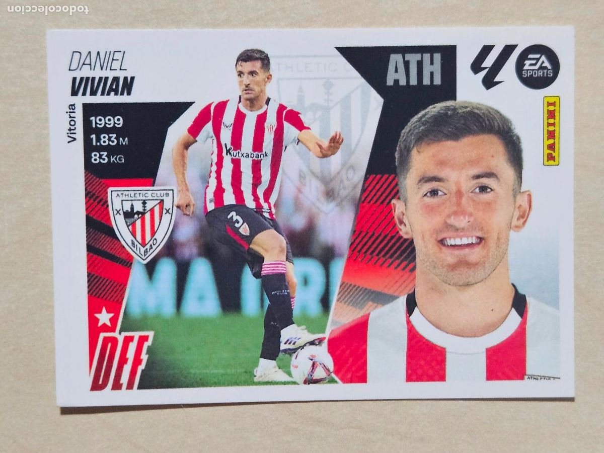 Figurine di Calcio: CROMO N&ordm; 6 VIVIAN - ATHLETIC DE BILBAO - EDICIONES ESTE 2025-26 - 25/26 (NUEVO)