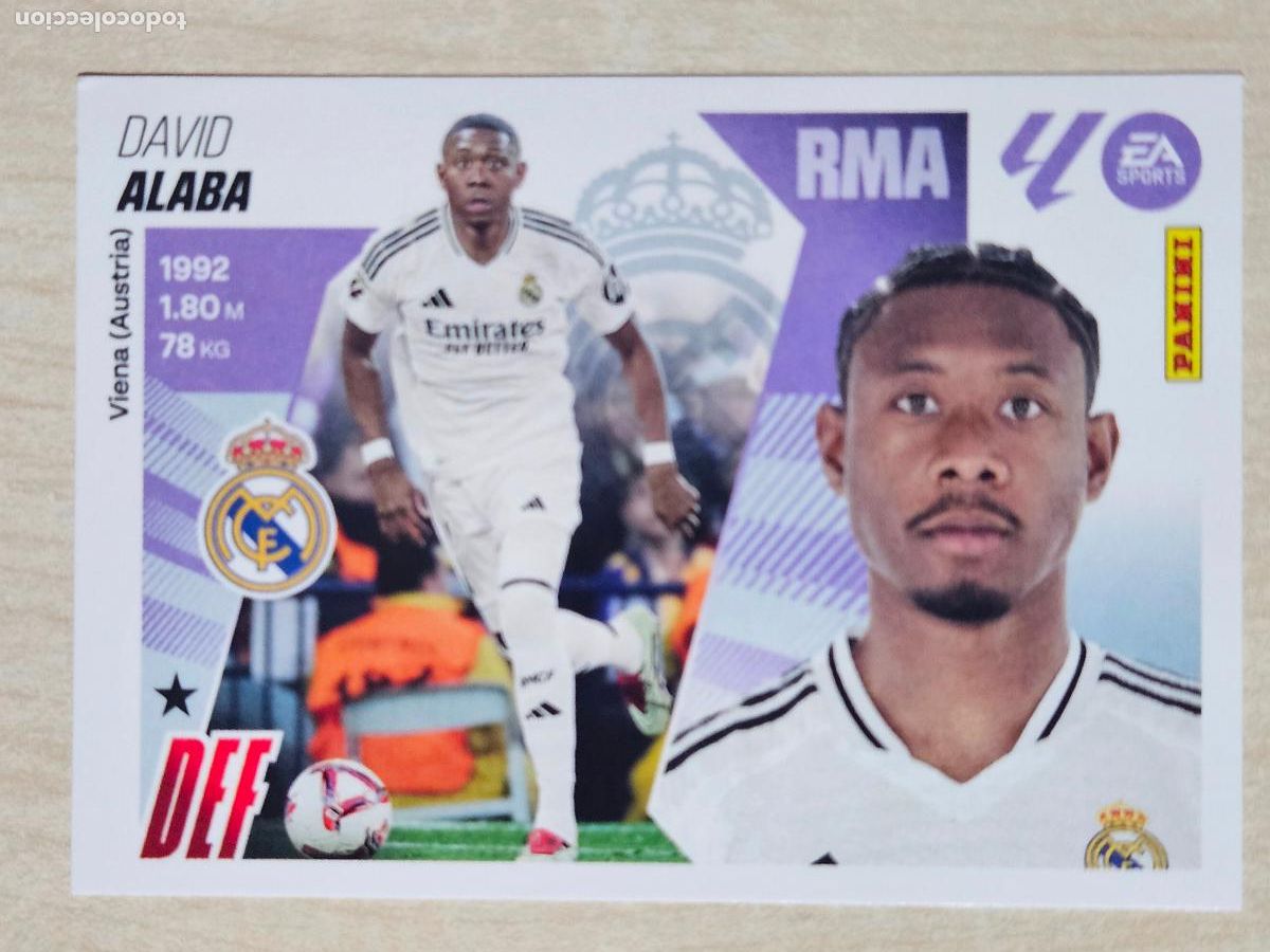 Cromos de F&uacute;tbol: CROMO N&ordm; 9 ALABA - REAL MADRID - EDICIONES ESTE 2025-26 - 25/26 (NUEVO)