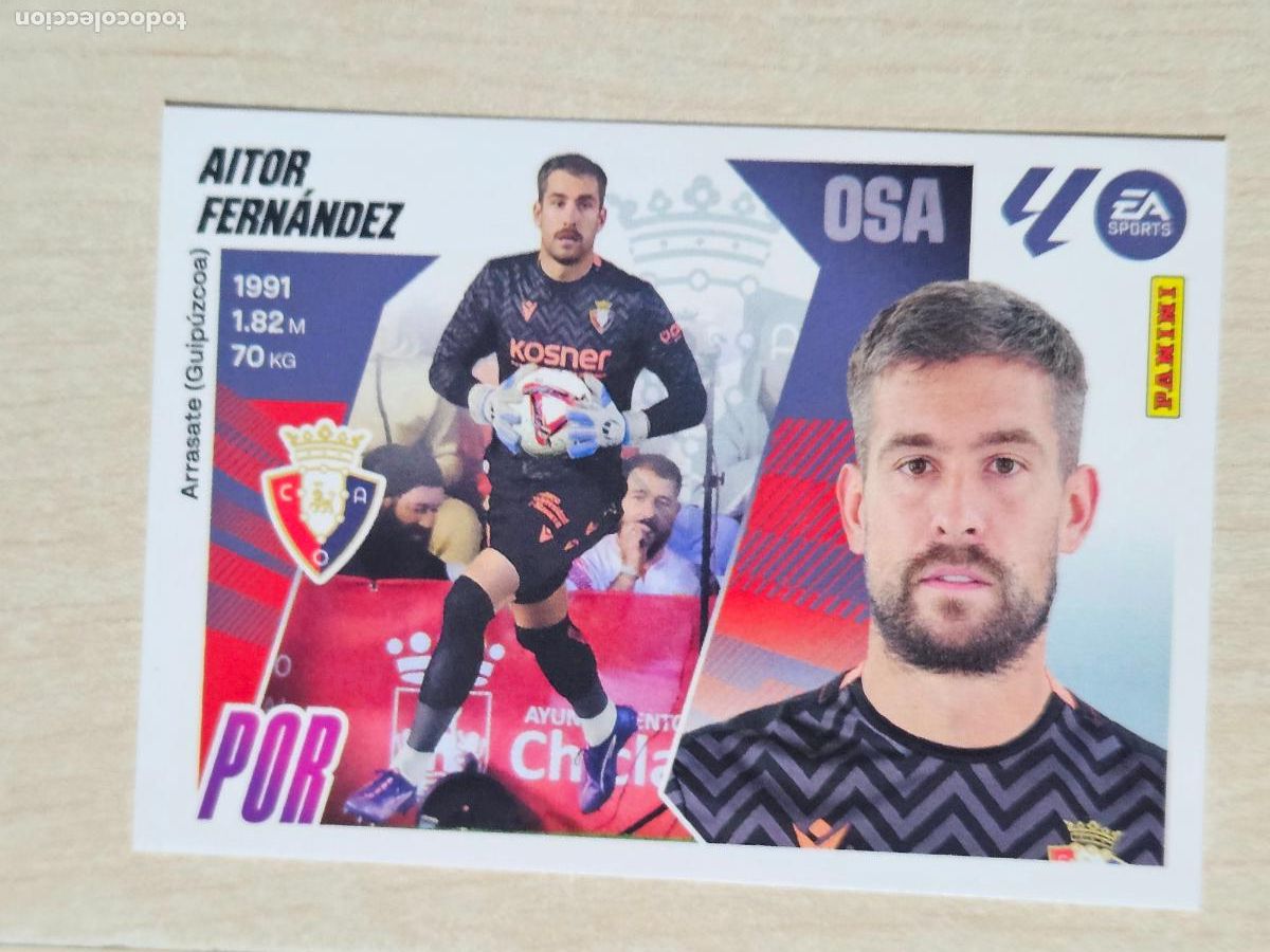 Cromos de F&uacute;tbol: CROMO N&ordm; 4 AITOR FERNANDEZ - OSASUNA - EDICIONES ESTE 2025-26 - 25/26 (NUEVO)