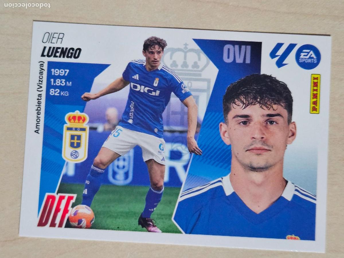 Cromos de F&uacute;tbol: CROMO N&ordm; 7 LUENGO - REAL OVIEDO - EDICIONES ESTE 2025-26 - 25/26 (NUEVO)