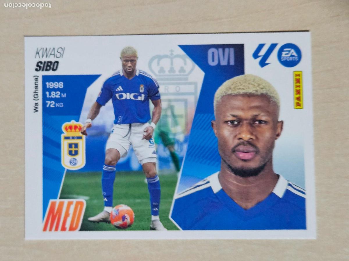 Cromos de F&uacute;tbol: CROMO N&ordm; 13 SIBO - REAL OVIEDO - EDICIONES ESTE 2025-26 - 25/26 (NUEVO)