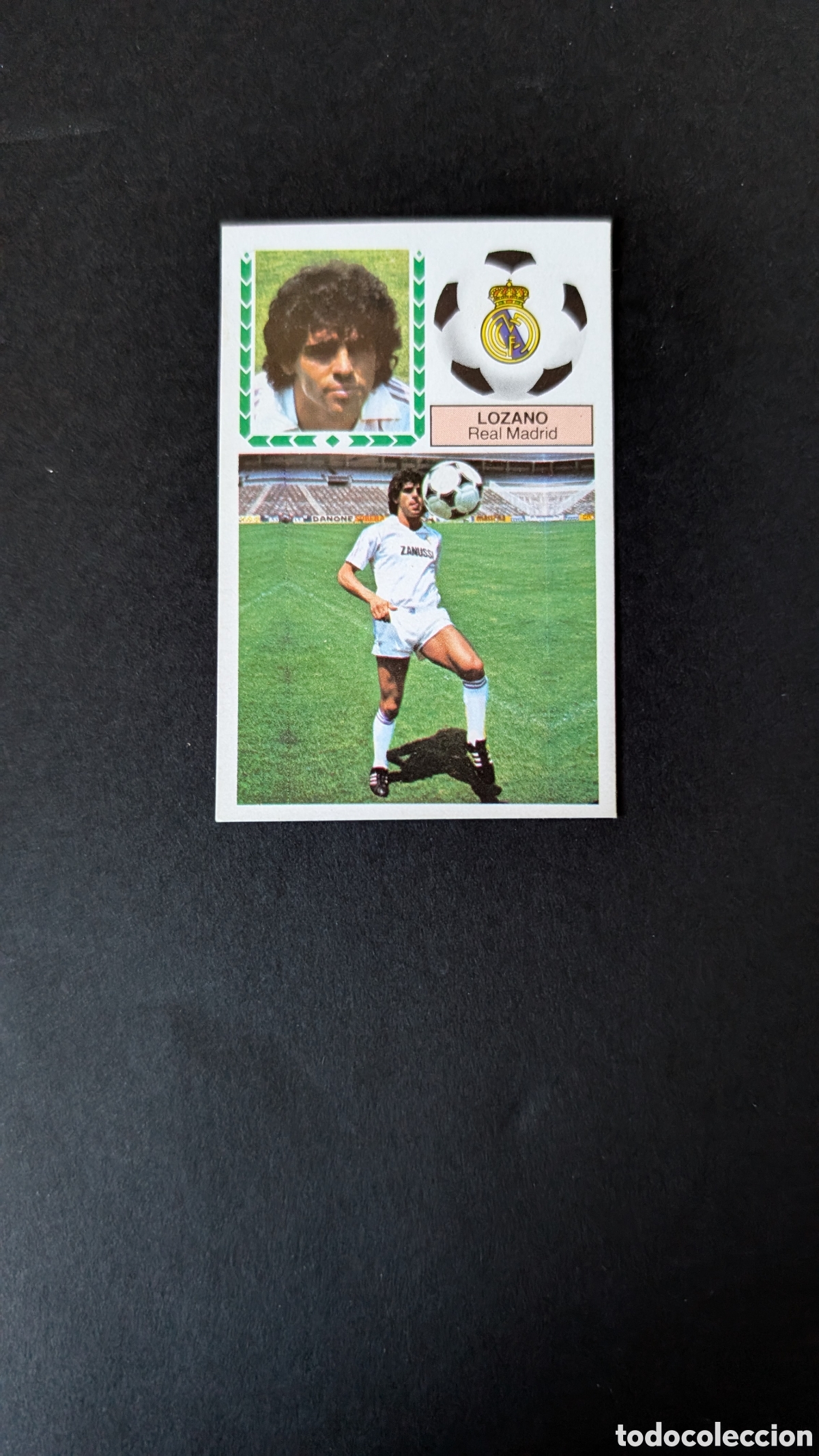 Fu&szlig;ball-Sticker: LOZANO REAL MADRID FICHAJE 13 LIGA ESTE 1983/84 83 84 DESPEGADO LEVE
