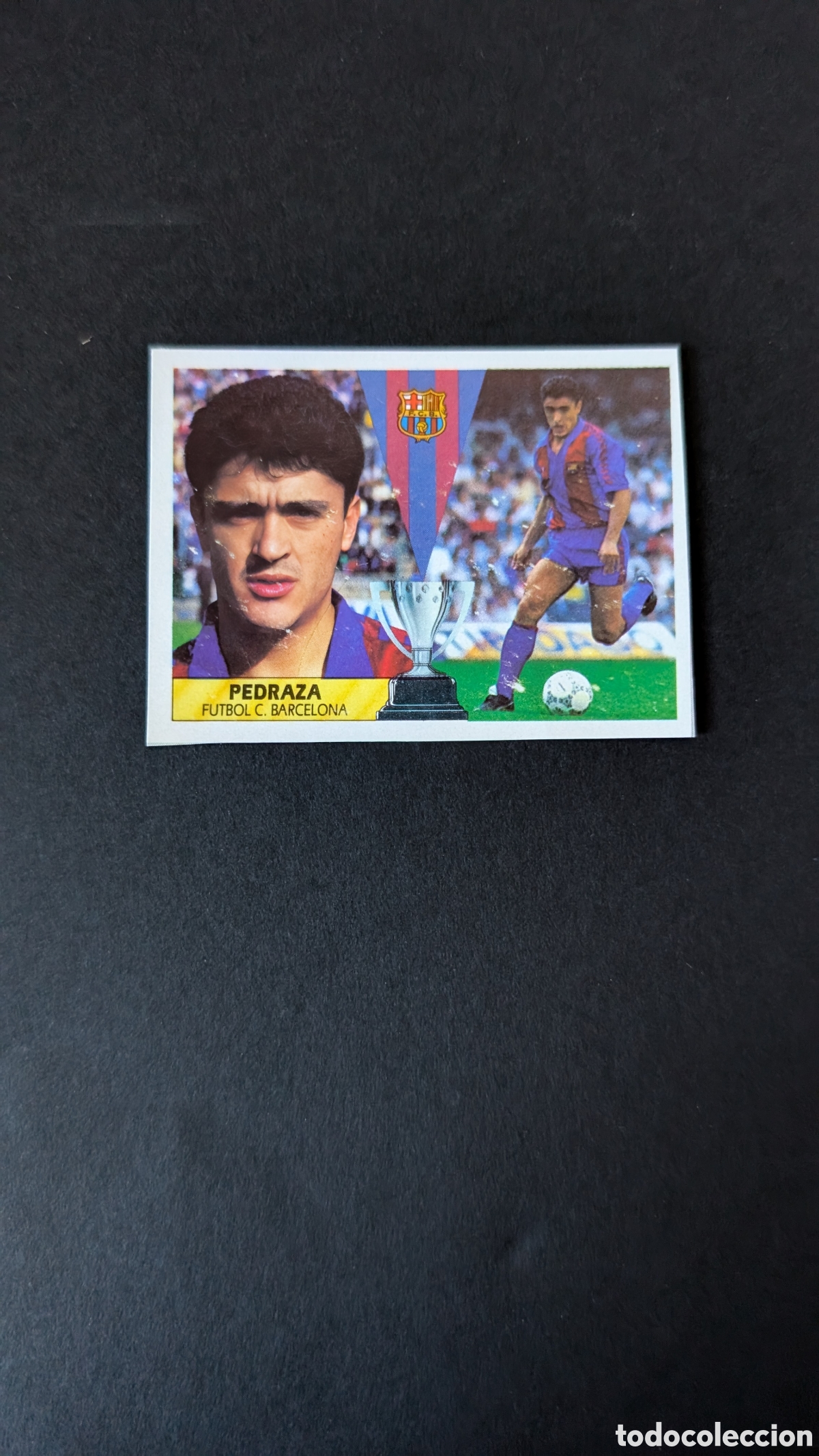 Cromos de F&uacute;tbol: PEDRAZA BARCELONA BAJA LIGA ESTE 1987/88 87 88 RECORTADO