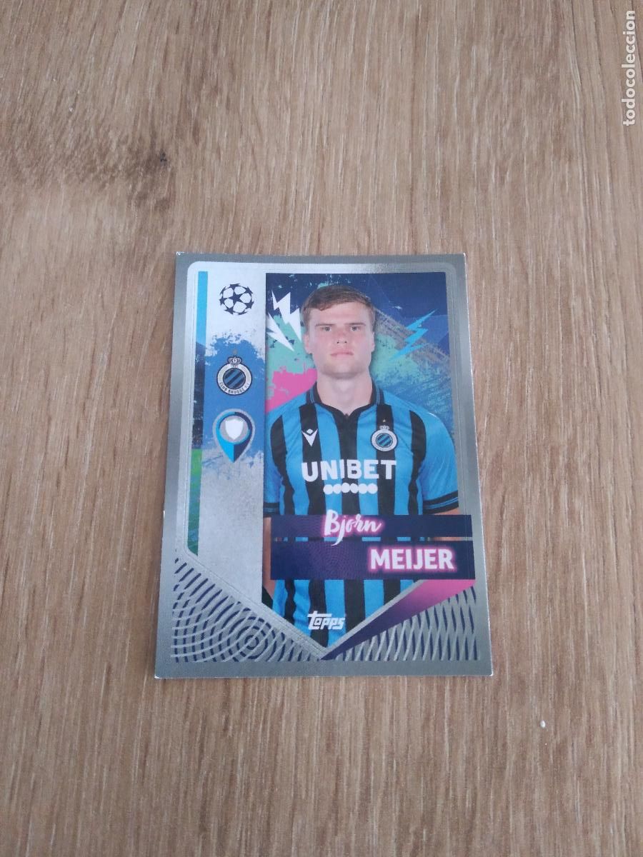 Cromos de F&uacute;tbol: 157 BJORN MEIJER BRUJAS BRUGGE CROMO FUTBOL UEFA CHAMPIONS LEAGUE 2022-2023 TOPPS 22-23