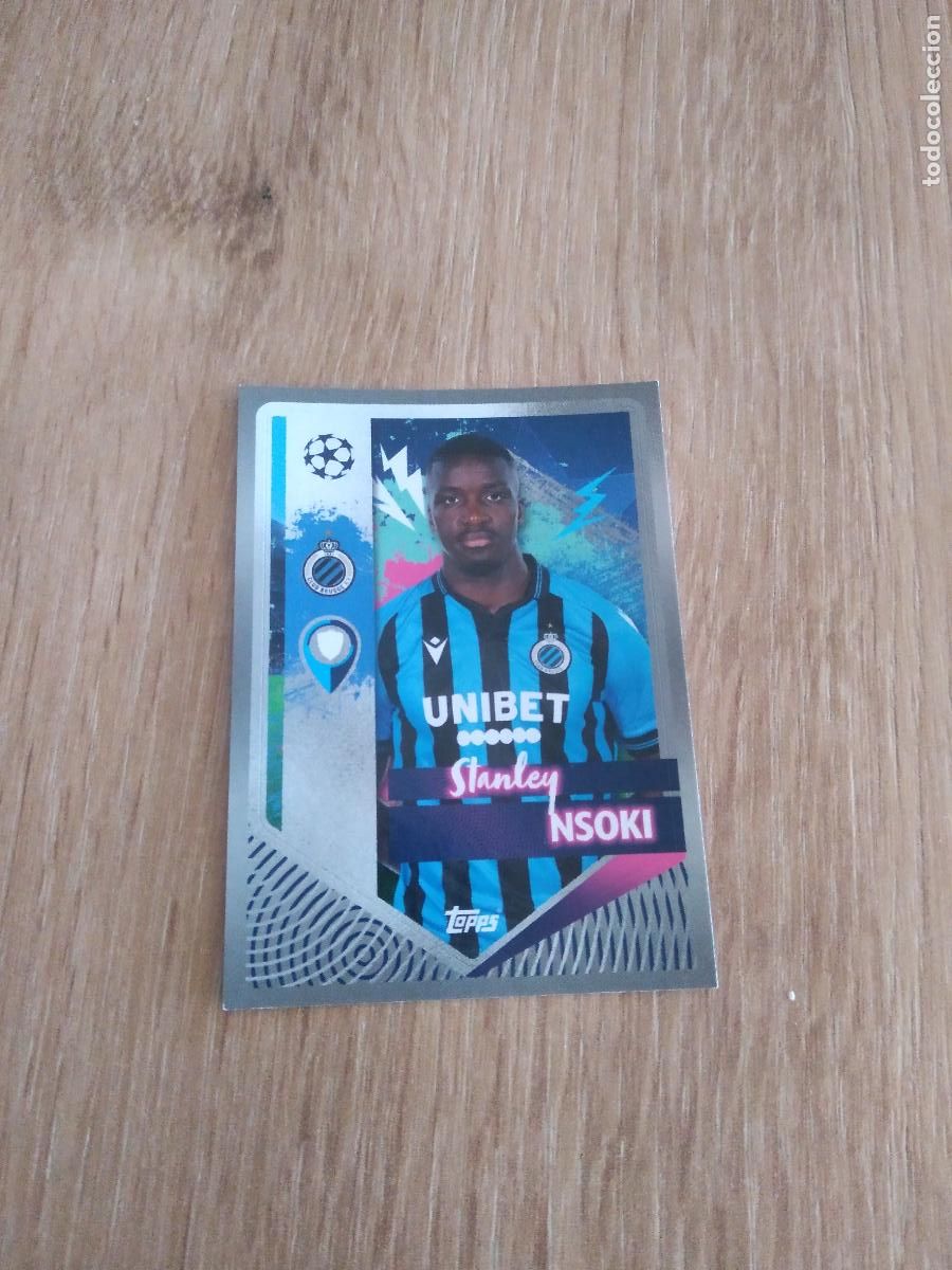 Cromos de F&uacute;tbol: 158 STANLEY NSOKI BRUJAS BRUGGE CROMO FUTBOL UEFA CHAMPIONS LEAGUE 2022-2023 TOPPS 22-23
